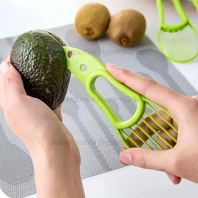 3-in-1 Avocado Slicer Shea Corer Butter Fruit Peeler Cutter Pulp Separator Plastic Knife Kitchen Vegetable Tools Home Accessory