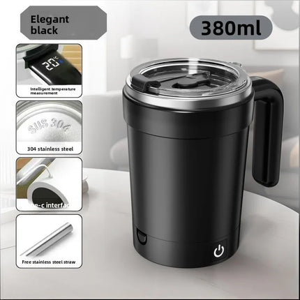 Detachable Automatic Mixing Coffee Cup Intelligent Temperature Measuring Rechargeable Mug Suitable for Office/Kitchen/Travel