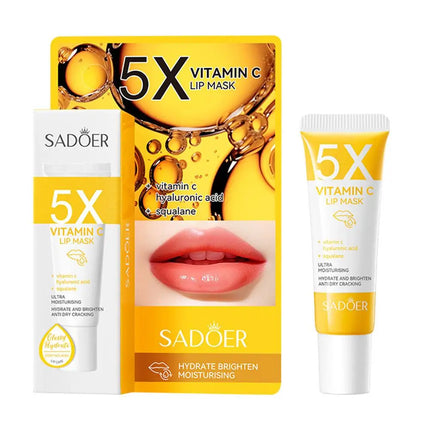 Vitamin C Moisturizing Lip Mask Plump Lips Nourishing Hydrating Lip Balm Lip Plumper Lipstick for Beauty Lips Skin Care