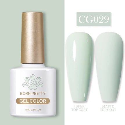 BORN PRETTY 10ml Gel Nail Polish Gel 130 Colors Semi Permanent Solid Nail Gel Varnish Soak Off UV Gel for Base Top Coat