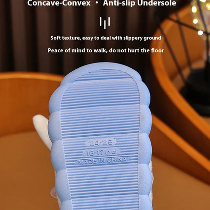 New Autumn And Winter Children'S Cotton Slippers For Boys And Girls Cute Cartoon Indoor Slippers For Infants And Young Children