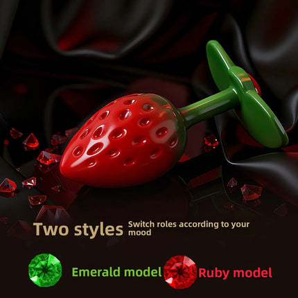 1pcs, Strawberry shaped metal anal plug, butt plug, dildos, adult women toys, adult men toys, adult pleasure, sexual wellness