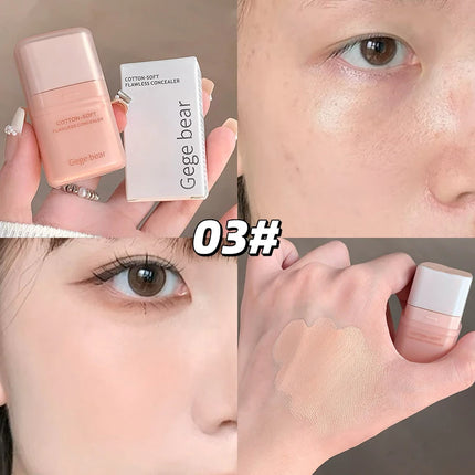 Moisturizing Natural Concealer Cream Covers Acne Marks Dark Circles Beige Tone Matte Brighten Face Gege Bear Concealer Makeup
