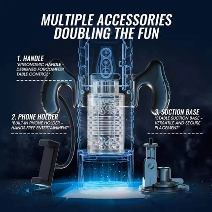 Automatic Thrusting Mastubator Rotation 7 Rotating Modes Male Masturbator Telescopic Pussy Blowjob Sex Machine Adult Toys 18+