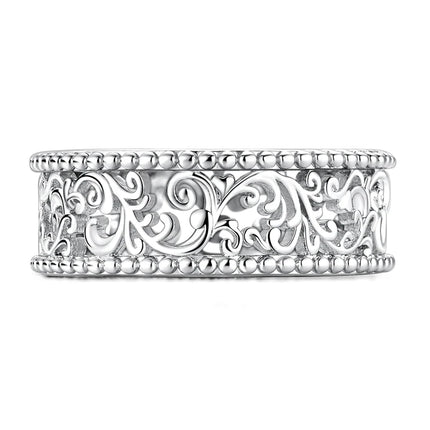 Shine Zircon Ring 925 Silver Original Stone Multi Layer Simple Infinitely Wide Rings For Women FineJewelry Wedding Party Gift