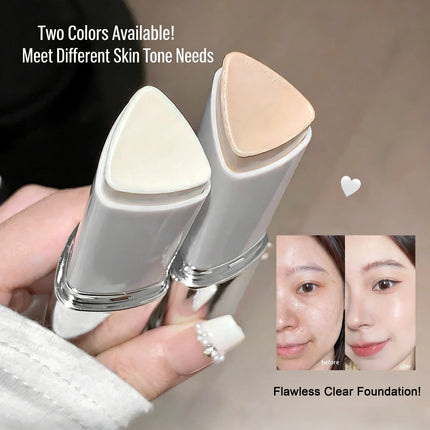 Dual-ended Foundation Stick Natural Matte Ivory White Natural Color Foundation Stick Even Out Skin Tone Provides Spot Foundation
