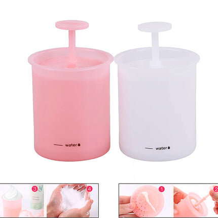 Reusable Foaming Clean Tool Simple Face Cleanser Shower Bath Shampoo Foam Maker Bubble Foamer Device Cleansing Cream