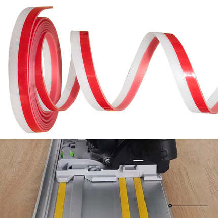Splinter Guard Replacement Strip Fit for Track Saw Guide Rail, 2.5mm Thickness 21mm Wide Tape Strip Track Rail Saw Accessories