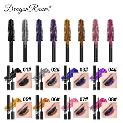 Colorful Waterproof Mascara Blue Purple Pearl Mascara Dense Eye Makeup Bronze Fine Diamond Silver Mascara Cream Cosmetics Makeup