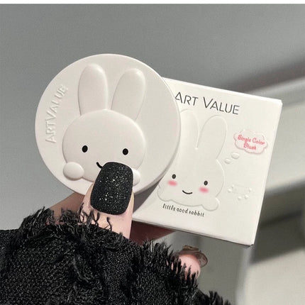 Monochrome Blush Palette Matte Peach Rouge Cute Bunny Rose Red Cheek Tint Blusher Powder Natural Face Contouring Shadow Makeup