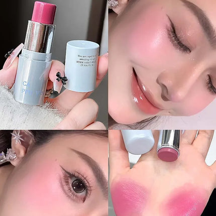 Smooth Blush Stick Expansive Color Natural Long Lasting Matte Makeup Monochrome Creamy Rouge Face Lip Makeup Stick