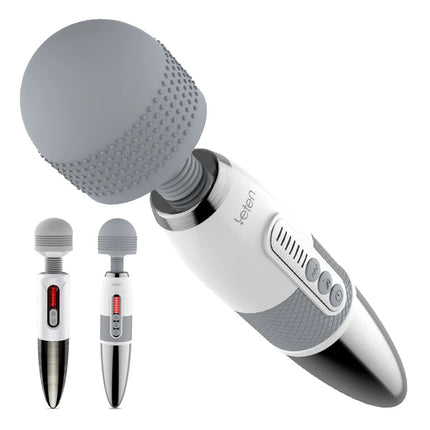 Leten Huge Head Vibrator for Female Masturbation Orgasm, AV Magic Wand Massager Nipple Clitoris Stimulator Sex Toys for Woman