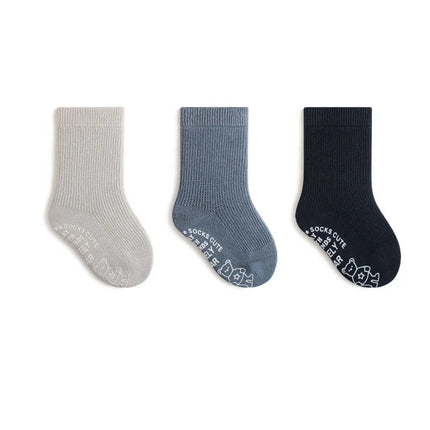 3 Pairs a Lot Spring New Baby Toddler Socks 0-5Y Non-Slip Antibacterial Soft Cotton 2026 Kids Socks for Boys Girls Accessories