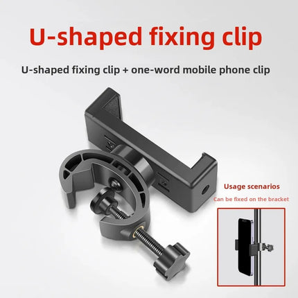 160cm Live Broadcast Tripod Landing Type Camera Anchor Selfie Light Frame Metal Thermometer Phone Holder