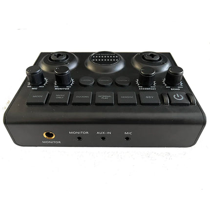 F10 Live Sound Card Streaming Audio Voice DJ Mixer Sound Card Audio for Voice Podcast Live Control Kit Podcast Accessories
