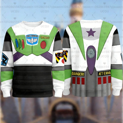 Girl's Boy's Buzz Lightyear Toy Story Alien Jessie Woody Graphic Sweatshirt Casual Pullover Outdoor Adult Kids Parent-child Tops