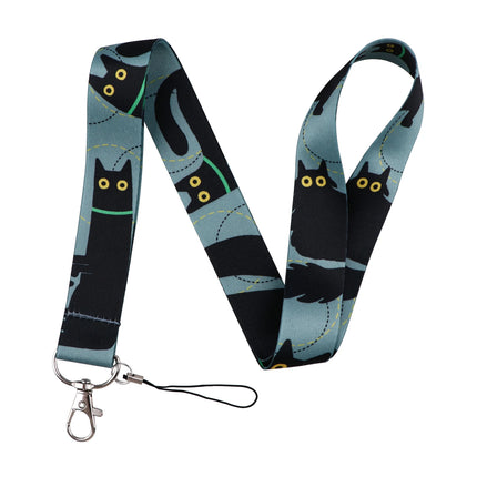 Cute Cartoon Cat Duck Neck Strap Lanyards For Keychain ID Credit Card Pass Animal Hang Rope Cell Phone Charm Accessories
