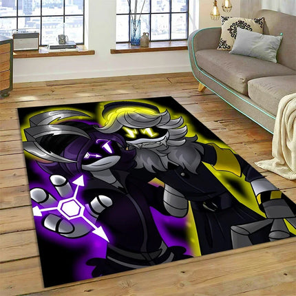 2025 New Style Cartoon Murder Drones Uzi Robot 3D Rug Carpet for Living Room Bedroom Home Decor, Non-slip Sofa Doormat Floor Mat