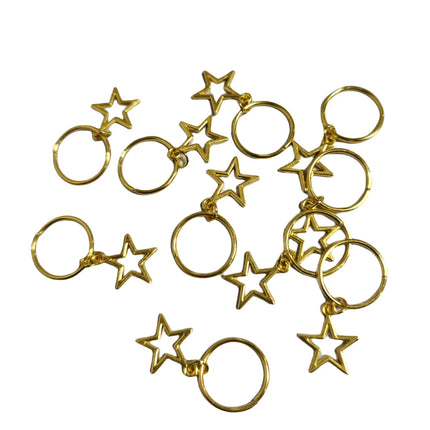 10pcs/set Star shape Metal Hair Ring, Dreadlocks Beads Hair Braid DIY Pendant Hair Accessories Metal Cuffs Decoration/Accessories