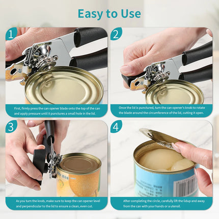 Stainless Steel Multifunctional Professional Can Manual Can Opener Craft Beer Grip Can Opener Bottle Opener Kitchen Gadgets