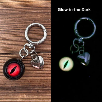 Realistic Eyeball Keychain Halloween Eye Keyring Gothic Resin Devil's Eye Bag Pendant Car Key Holder Unique Accessory
