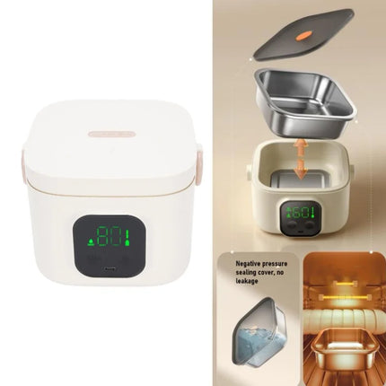 Wireless Electric Lunch Box 30W 304 Stainless Steel USB Fast Heating Insulated Food Box Portable Lunch Warmer For Home Office