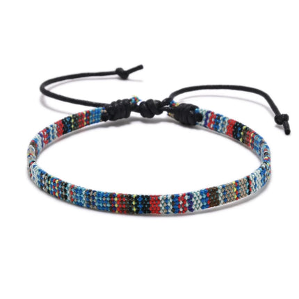 Bohemia Style Colorful Weave Rope Friendship Bracelets For Woman Men Cotton Handmade Braided Bracelet Ethnic Jewelry Gifts