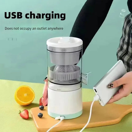 Portable Electric Juicer USB Rechargeable Wireless Mini Fruit Blender Automatic Juice Squeezer for Home Travel Office