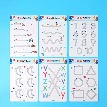Kids Pen Control Training Card For Children's Concentration 3-6 Year Old Logical Thinking Ability Training Educational Toys