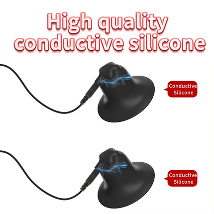 Electric Shock Pulse Nipple Sucker Enlarger Nipple Clamp Vacuum Stimulate Breast Enlarger SM Adult Orgasm Sex Toys For Women Gay