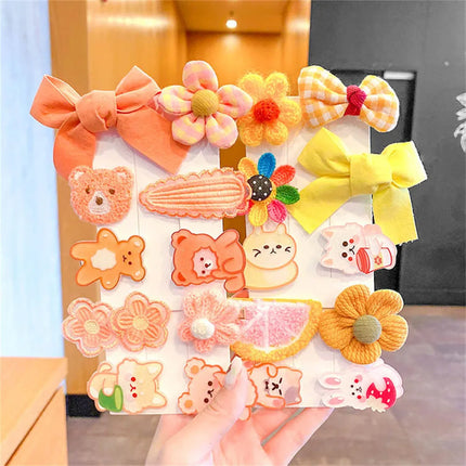 10pcs Cute Children's Hair Clip Baby Hair Jewelry Girl