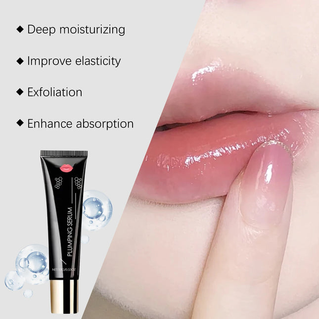 Glow Lip Serum Remove Dead Skin Fade Lip Lines Hydration Moisturizing Lip Balm Reduce Dry Anti-Dry Crack Increase Lip Elasticity