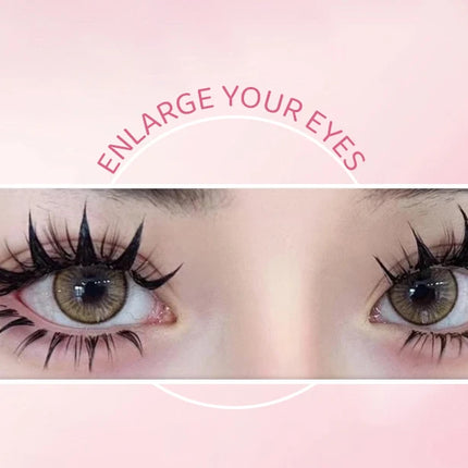 DINGSEN 5 Pairs Manga Lashes Eyes Lashes Soft Natural Long Eyelashes Fake Lashes Anime Wispy Strip False Eyelashes Makeup
