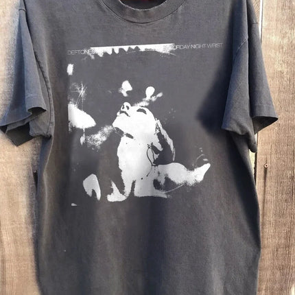 Deftones Tour 2026 T-shirt Around The Fur Album Graphic T-shirts Short Sleeve Cotton Summer T-shirt Hip Hop Band Fashion Tees