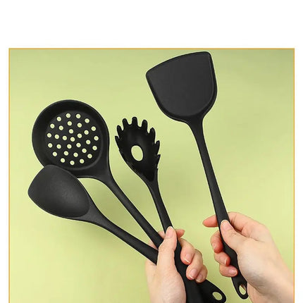 1/4/8pcs Non-Stick Pans Silicone Spatula Soup Ladle Slotted Spoon Cooking Tools for Kitchen Utensil