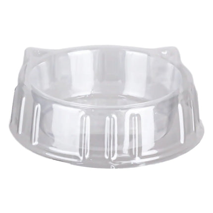 Disposable Cat Bowl Outdoor Ant-Proof Pet Bowl Lightweight Recyclable Plastic Stray Cat and Dog Feeding Round Bowl