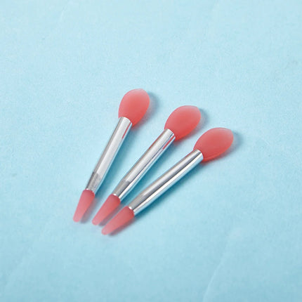 3PCS Silicone Lip Balms Lip Mask Brush With Sucker Dust Cover Makeup Brushes Lip Film Brush Anti-lost Dust Cover