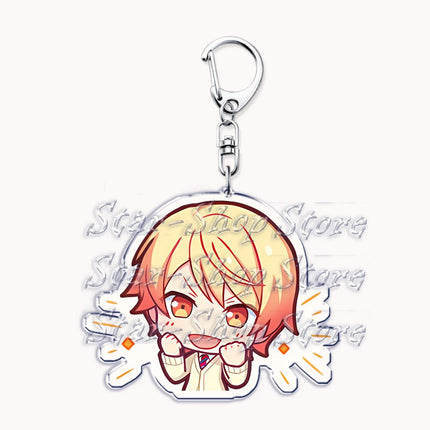 VIRTUAL SINGER Wonderlands Showtime Keychains Keyrings for Accessories Touya Emu Rui Akito Tsukasa Key Chain Jewelry Fans Gifts
