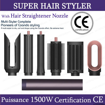 SenCiciMen X19 Hair Styler Curling Iron Hot Air Brush Curling Barrel Hair Dryer Salon Professional Curly Straight Hair Styler