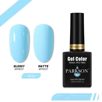 Parkson 12ml Nail Gel Polish TPO HEMA Free Glitter Semi Permanent Soak Off UV LED Long Wear Ultra Diamond Top Coat Varnish