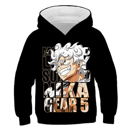 One Piece Kids Hoodie Sweatshirt One Piece Boys Girls 3D Printing Sport Sweater Cosplay Costume Children Pullovers Tops