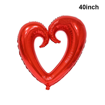Lipstick Balloon Large Lip Heart Foil Balloons for Spa Makeup Girl's Party Decors Bridal Shower Wedding Valentine's Day Supplies
