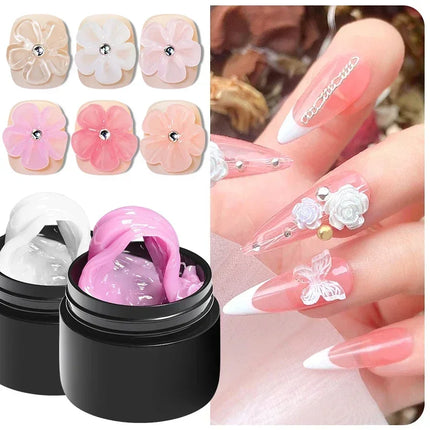 MTSSII 8ml Clear Non Stick Hand Solid Extension Nail Gel Polish Semi Permanent Soak Off UV Nail Art Varnish Manicure Design DIY