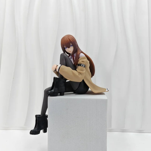 Anime Figure Kurisu Makise Steins Gate PVC Noodle Stopper Collectible Model Desktop Car Decor Home Display For Anime Collectors
