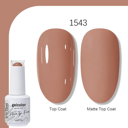 Arte Clavo TPO FREE HEMA FREE Gel Nail Polish UV Multi Use Semi Permanent Soak Off Autumn Winter Nail Art Hybrid Varnish 15ml