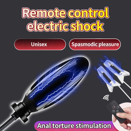 Electric Shock Sex Toys Bdsm Double Penetration Anal Plug Vibration Machine Fetish Nipple Clamp Tool Sexy Shoping Adult Porn 18+