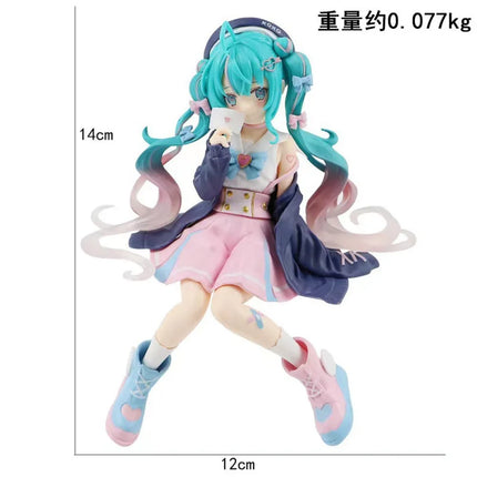 Hatsune Miku Figure Anime Girl Model Desktop Decor Collectible Doll Gift for Fans Future Vocaloid Statue Japanese Kawaii Otaku