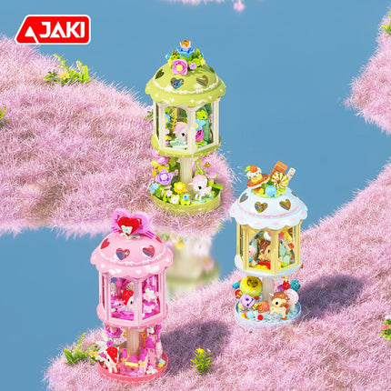 JAKI High Brick Building Blocks Toys Set, Forest Lighthouse Night Light, Home Decor, Educational Building Toys, Birthday Gift