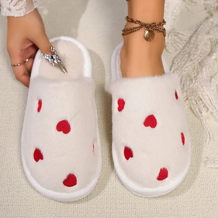 Women's LOVE Slippers Fuzzy Fluffy Memory Foam Slides House Shoes Open Toe Indoor and Outdoor Cute Comfort Living Room Shoes