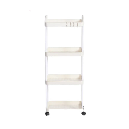 Household Multi-layer Small Cart Storage Rack Floor To Floor Kitchen Bedroom Bathroom Storage Rack Storage Rack With Wheels